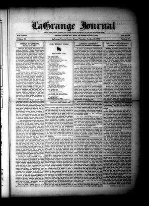 La Grange Journal (La Grange, Tex.), Vol. 53, No. 43, Ed. 1 Thursday, October 27, 1932