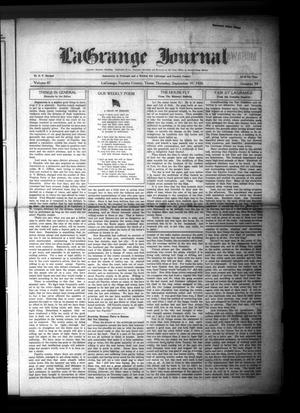 Primary view of object titled 'La Grange Journal (La Grange, Tex.), Vol. 47, No. 39, Ed. 1 Thursday, September 30, 1926'.