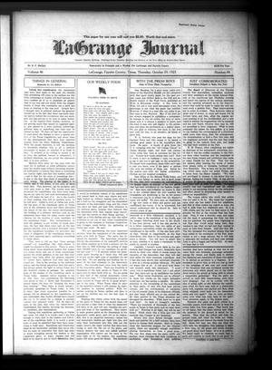 La Grange Journal (La Grange, Tex.), Vol. 46, No. 44, Ed. 1 Thursday, October 29, 1925