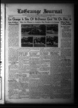 La Grange Journal (La Grange, Tex.), Vol. 67, No. 47, Ed. 1 Thursday, November 21, 1946
