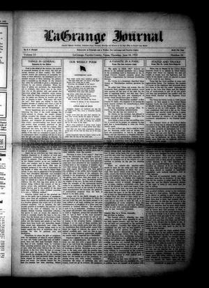 Primary view of object titled 'La Grange Journal (La Grange, Tex.), Vol. 53, No. 24, Ed. 1 Thursday, June 16, 1932'.