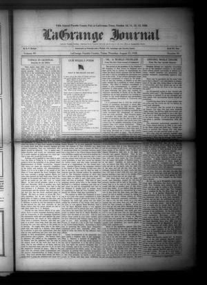 La Grange Journal (La Grange, Tex.), Vol. 49, No. 34, Ed. 1 Thursday, August 23, 1928