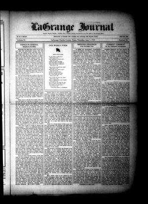 Primary view of object titled 'La Grange Journal (La Grange, Tex.), Vol. 54, No. 22, Ed. 1 Thursday, June 1, 1933'.