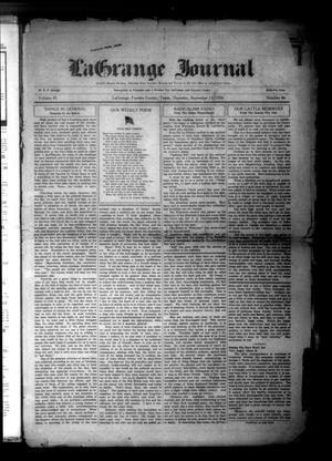 Primary view of object titled 'La Grange Journal (La Grange, Tex.), Vol. 45, No. 46, Ed. 1 Thursday, November 13, 1924'.