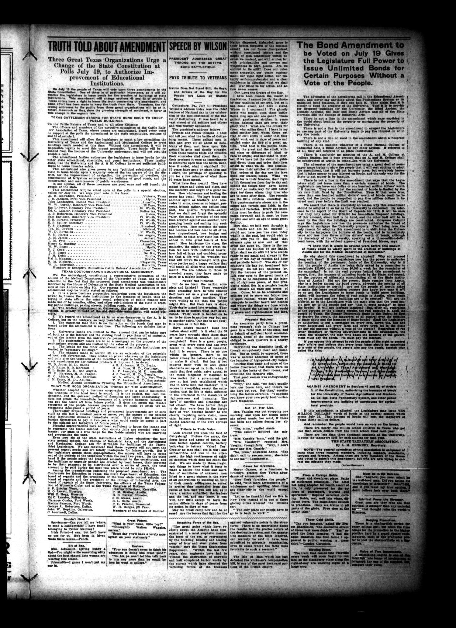 La Grange Journal. (La Grange, Tex.), Vol. 34, No. 28, Ed. 1 Thursday, July 10, 1913
                                                
                                                    [Sequence #]: 3 of 8
                                                