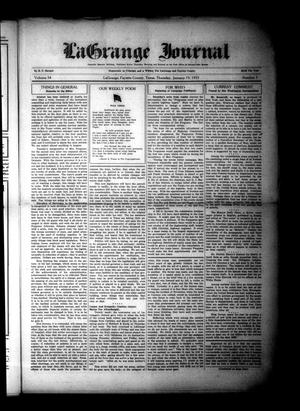 La Grange Journal (La Grange, Tex.), Vol. 54, No. 3, Ed. 1 Thursday, January 19, 1933