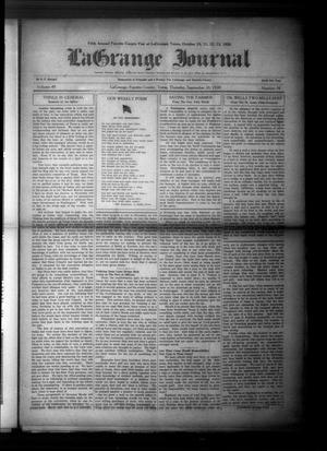 La Grange Journal (La Grange, Tex.), Vol. 49, No. 38, Ed. 1 Thursday, September 20, 1928