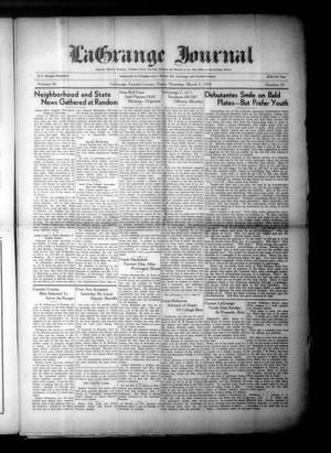 La Grange Journal (La Grange, Tex.), Vol. 56, No. 10, Ed. 1 Thursday, March 7, 1935