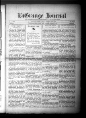 La Grange Journal (La Grange, Tex.), Vol. 51, No. 43, Ed. 1 Thursday, October 23, 1930