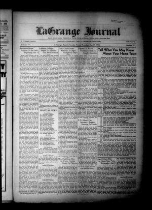 Primary view of object titled 'La Grange Journal (La Grange, Tex.), Vol. 57, No. 15, Ed. 1 Thursday, April 9, 1936'.