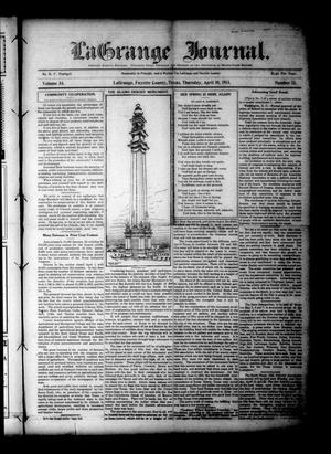 Primary view of object titled 'La Grange Journal. (La Grange, Tex.), Vol. 34, No. 15, Ed. 1 Thursday, April 10, 1913'.
