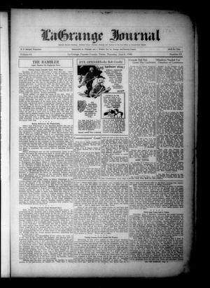 La Grange Journal (La Grange, Tex.), Vol. 61, No. 23, Ed. 1 Thursday, June 6, 1940