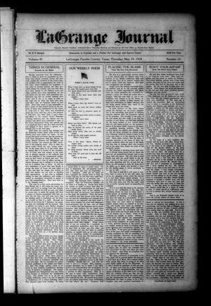 Primary view of object titled 'La Grange Journal (La Grange, Tex.), Vol. 45, No. 22, Ed. 1 Thursday, May 29, 1924'.