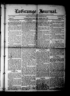 La Grange Journal. (La Grange, Tex.), Vol. 34, No. 23, Ed. 1 Thursday, June 5, 1913