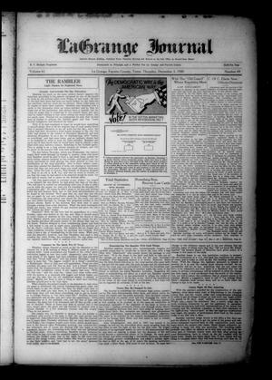 La Grange Journal (La Grange, Tex.), Vol. 61, No. 49, Ed. 1 Thursday, December 5, 1940
