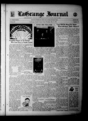La Grange Journal (La Grange, Tex.), Vol. 64, No. 18, Ed. 1 Thursday, May 6, 1943