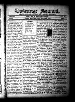 La Grange Journal. (La Grange, Tex.), Vol. 35, No. 18, Ed. 1 Thursday, April 30, 1914