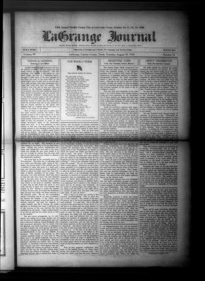 La Grange Journal (La Grange, Tex.), Vol. 49, No. 35, Ed. 1 Thursday, August 30, 1928