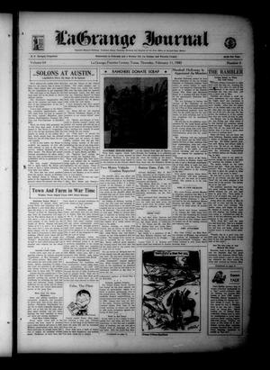 La Grange Journal (La Grange, Tex.), Vol. 64, No. 6, Ed. 1 Thursday, February 11, 1943