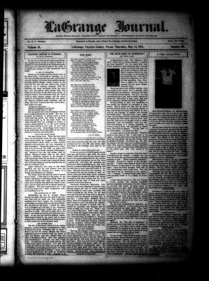 Primary view of object titled 'La Grange Journal. (La Grange, Tex.), Vol. 35, No. 20, Ed. 1 Thursday, May 14, 1914'.