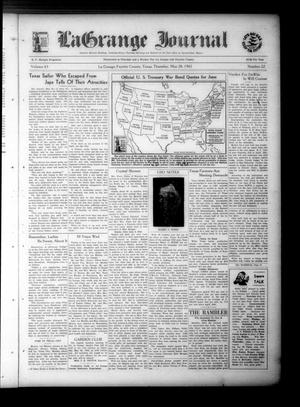 Primary view of object titled 'La Grange Journal (La Grange, Tex.), Vol. 63, No. 22, Ed. 1 Thursday, May 28, 1942'.