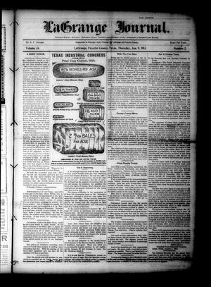 Primary view of object titled 'La Grange Journal. (La Grange, Tex.), Vol. 34, No. 2, Ed. 1 Thursday, January 9, 1913'.