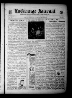Primary view of object titled 'La Grange Journal (La Grange, Tex.), Vol. 64, No. 9, Ed. 1 Thursday, March 4, 1943'.