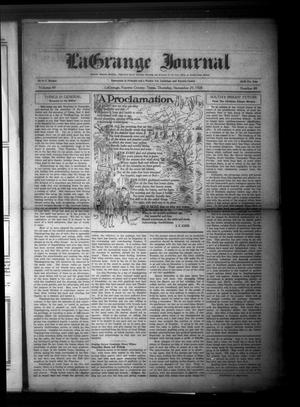 La Grange Journal (La Grange, Tex.), Vol. 49, No. 48, Ed. 1 Thursday, November 29, 1928
