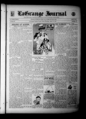 La Grange Journal (La Grange, Tex.), Vol. 64, No. 15, Ed. 1 Thursday, April 15, 1943