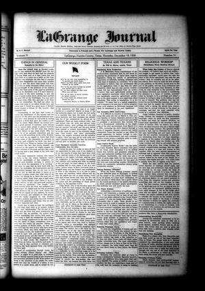 La Grange Journal (La Grange, Tex.), Vol. 51, No. 51, Ed. 1 Thursday, December 18, 1930
