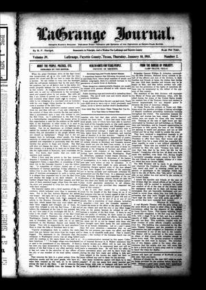 La Grange Journal. (La Grange, Tex.), Vol. 39, No. 2, Ed. 1 Thursday, January 10, 1918