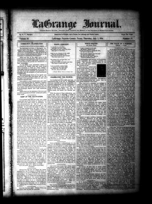 La Grange Journal. (La Grange, Tex.), Vol. 35, No. 27, Ed. 1 Thursday, July 2, 1914