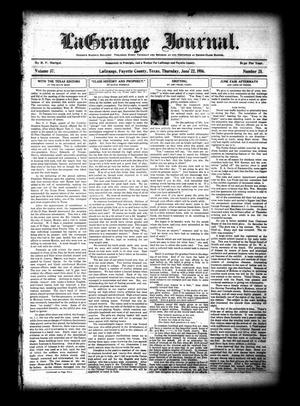 La Grange Journal. (La Grange, Tex.), Vol. 37, No. 25, Ed. 1 Thursday, June 22, 1916