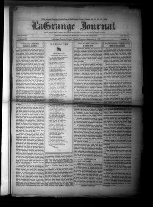 La Grange Journal (La Grange, Tex.), Vol. 49, No. 36, Ed. 1 Thursday, September 6, 1928
