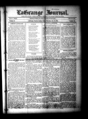La Grange Journal. (La Grange, Tex.), Vol. 34, No. 43, Ed. 1 Thursday, October 23, 1913