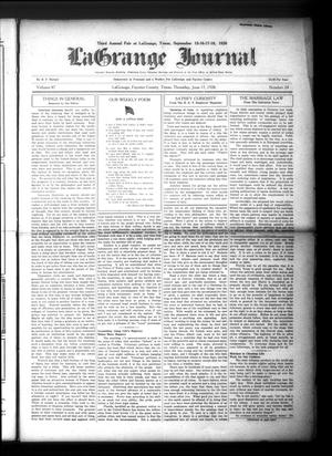 La Grange Journal (La Grange, Tex.), Vol. 47, No. 24, Ed. 1 Thursday, June 17, 1926