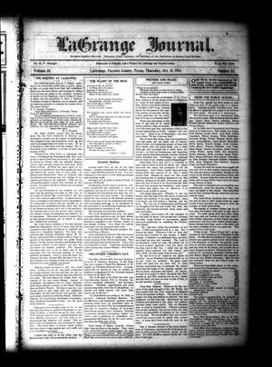 La Grange Journal. (La Grange, Tex.), Vol. 35, No. 42, Ed. 1 Thursday, October 15, 1914