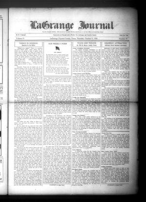 La Grange Journal (La Grange, Tex.), Vol. 51, No. 41, Ed. 1 Thursday, October 9, 1930