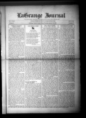 La Grange Journal (La Grange, Tex.), Vol. 51, No. 3, Ed. 1 Thursday, January 16, 1930