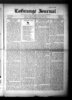 La Grange Journal (La Grange, Tex.), Vol. 46, No. 29, Ed. 1 Thursday, July 16, 1925