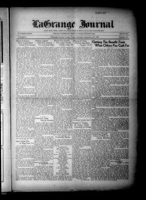 La Grange Journal (La Grange, Tex.), Vol. 57, No. 39, Ed. 1 Thursday, September 24, 1936