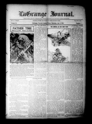 La Grange Journal. (La Grange, Tex.), Vol. 34, No. 1, Ed. 1 Thursday, January 2, 1913