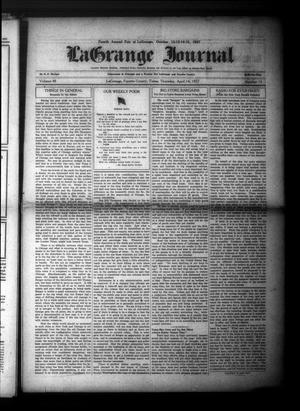 Primary view of object titled 'La Grange Journal (La Grange, Tex.), Vol. 48, No. 15, Ed. 1 Thursday, April 14, 1927'.