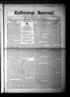 La Grange Journal (La Grange, Tex.), Vol. 47, No. 42, Ed. 1 Thursday, October 21, 1926