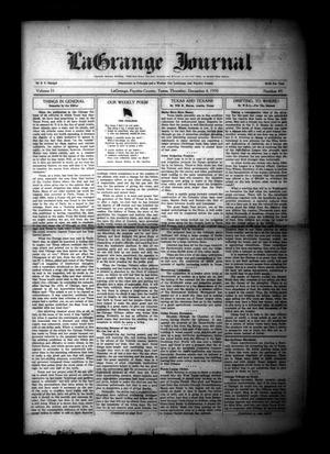 La Grange Journal (La Grange, Tex.), Vol. 51, No. 49, Ed. 1 Thursday, December 4, 1930