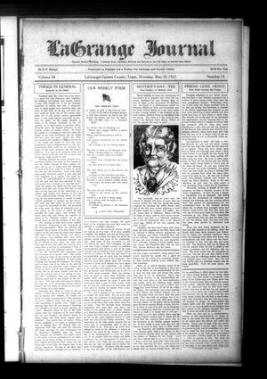 La Grange Journal (La Grange, Tex.), Vol. 44, No. 19, Ed. 1 Thursday, May 10, 1923