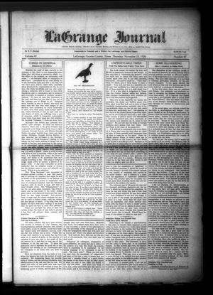 La Grange Journal (La Grange, Tex.), Vol. 47, No. 47, Ed. 1 Thursday, November 25, 1926
