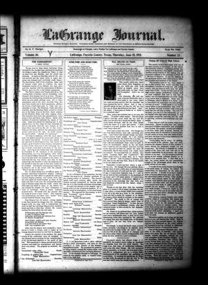 La Grange Journal. (La Grange, Tex.), Vol. 36, No. 23, Ed. 1 Thursday, June 10, 1915