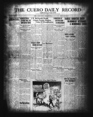 The Cuero Daily Record (Cuero, Tex.), Vol. 68, No. 165, Ed. 1 Wednesday, July 11, 1928