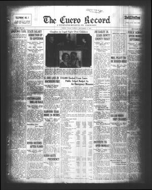 The Cuero Record (Cuero, Tex.), Vol. 38, No. 210, Ed. 1 Sunday, September 4, 1932
